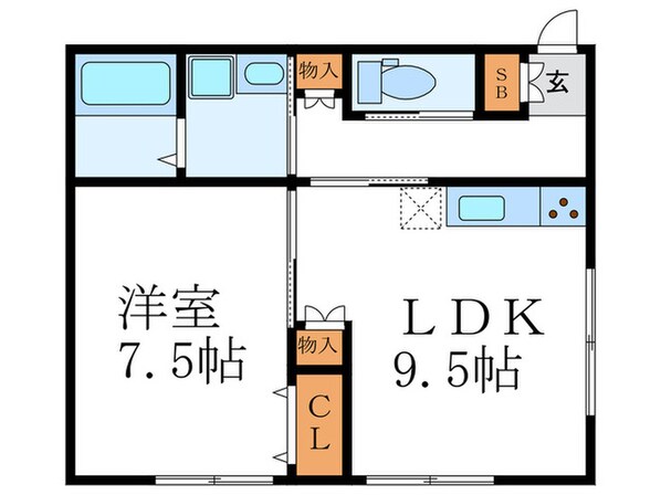 阪急アパートの物件間取画像